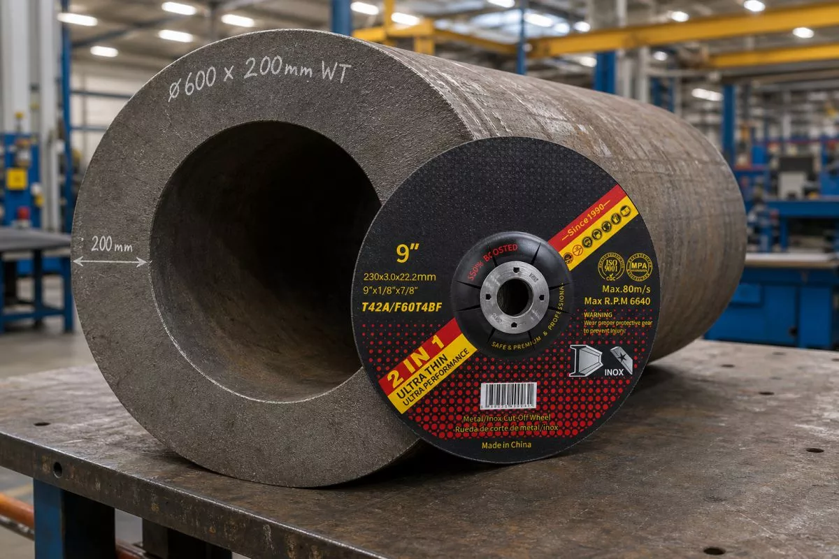 230mm metal cutting disc 3.0mm for large angle grinder cutting of steel pipe and heavy metal sections